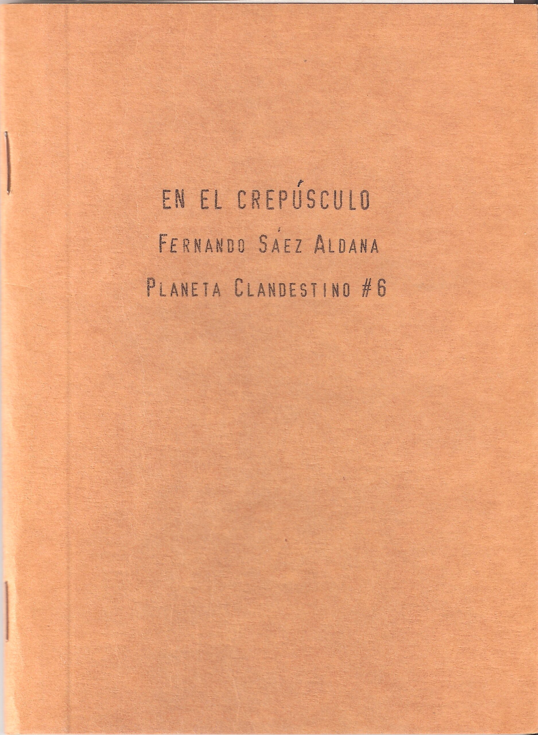 Portada de En el Crepúsculo